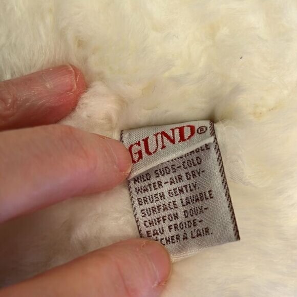 Gund White Crummpet Bear #15013. Size 11” - Picture 7 of 9